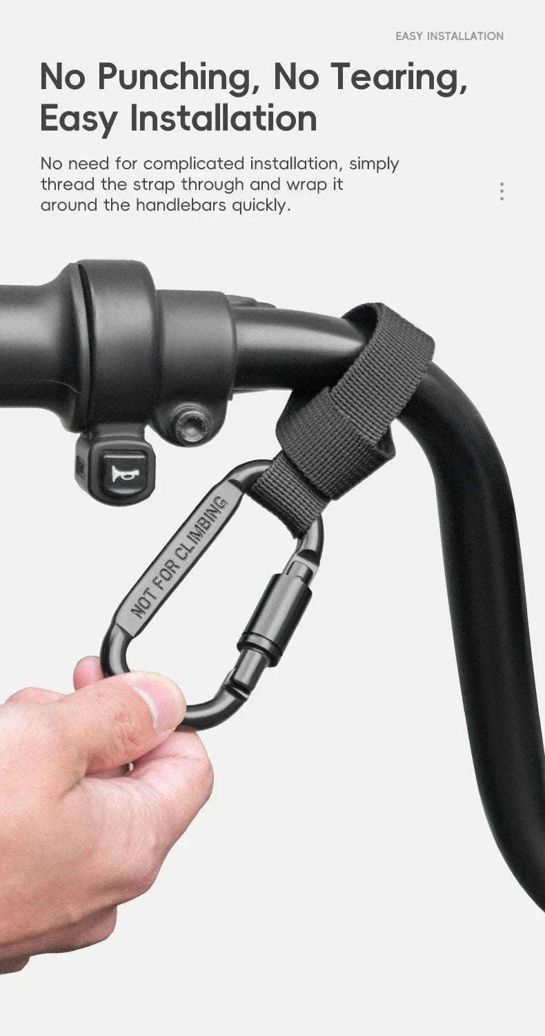 Heavy Duty Bike Handlebar Hook for Helmet, Bags & Bottles-2 pcs