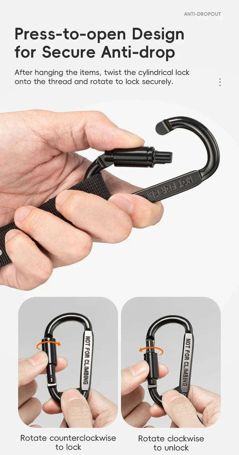 Heavy Duty Bike Handlebar Hook for Helmet, Bags & Bottles-2 pcs