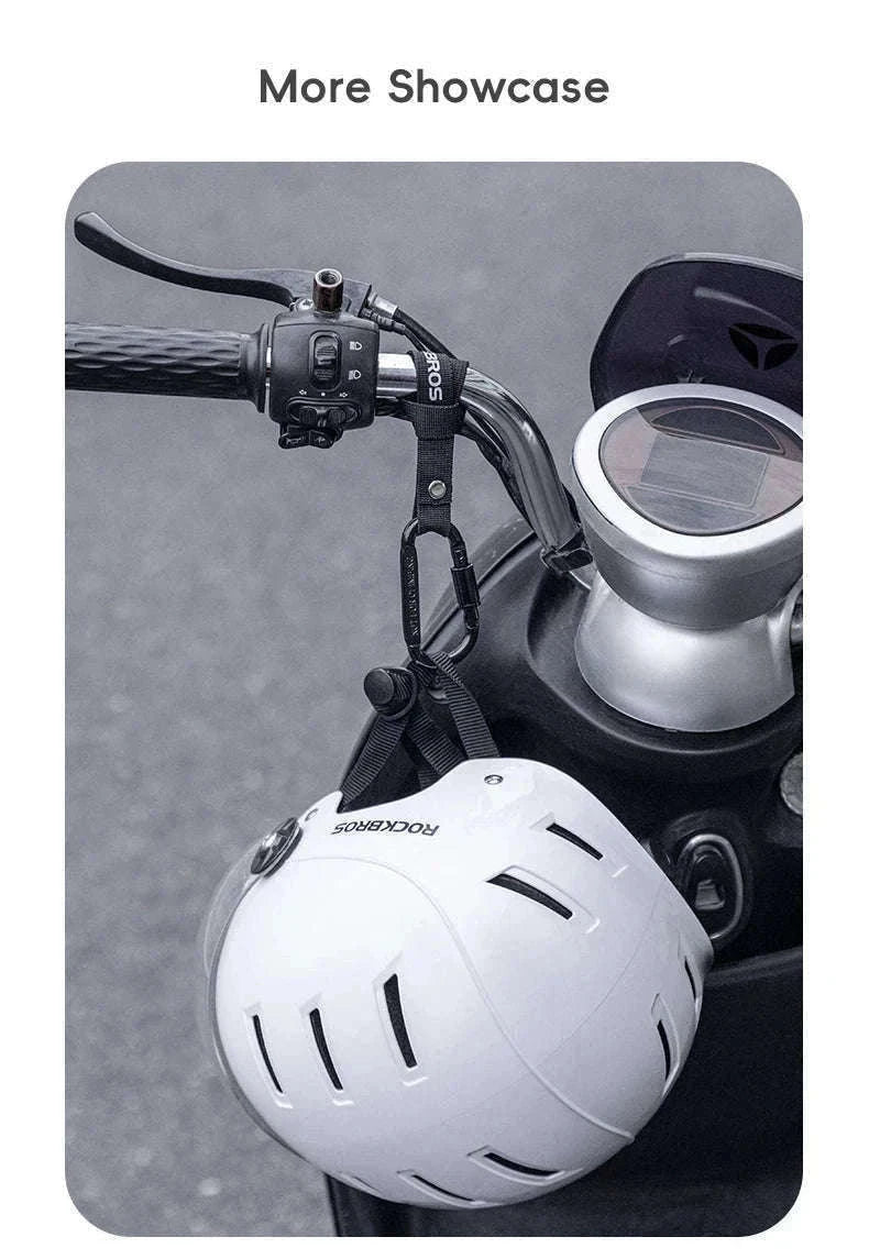 Heavy Duty Bike Handlebar Hook for Helmet, Bags & Bottles-2 pcs