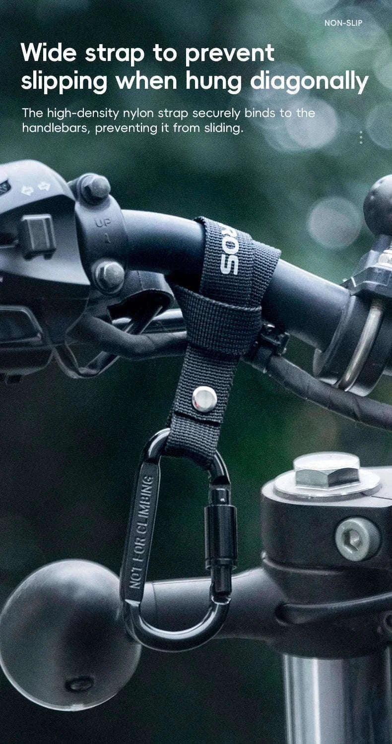 Heavy Duty Bike Handlebar Hook for Helmet, Bags & Bottles-2 pcs