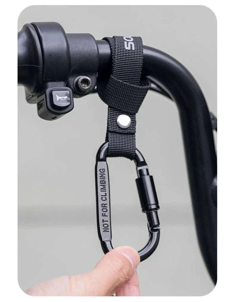 Heavy Duty Bike Handlebar Hook for Helmet, Bags & Bottles-2 pcs