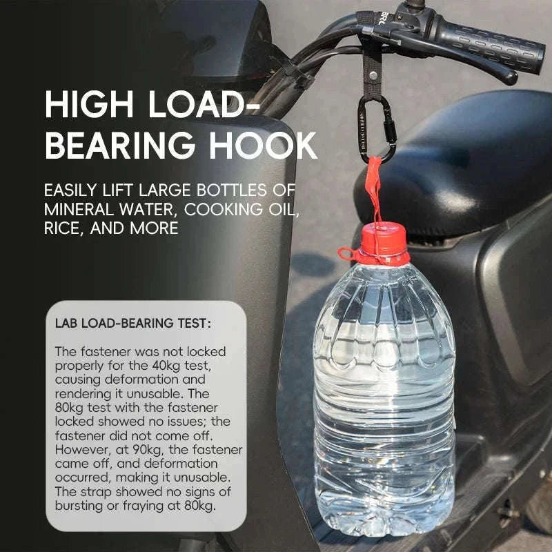 Heavy Duty Bike Handlebar Hook for Helmet, Bags & Bottles-2 pcs
