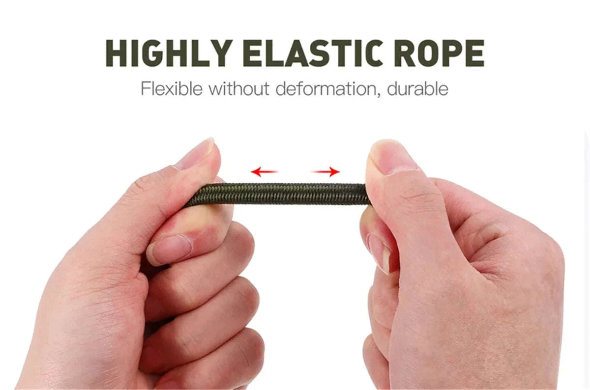 Heavy Duty Bungee Cord Elastic Tie Strap with Carabiner Hooks-90cm