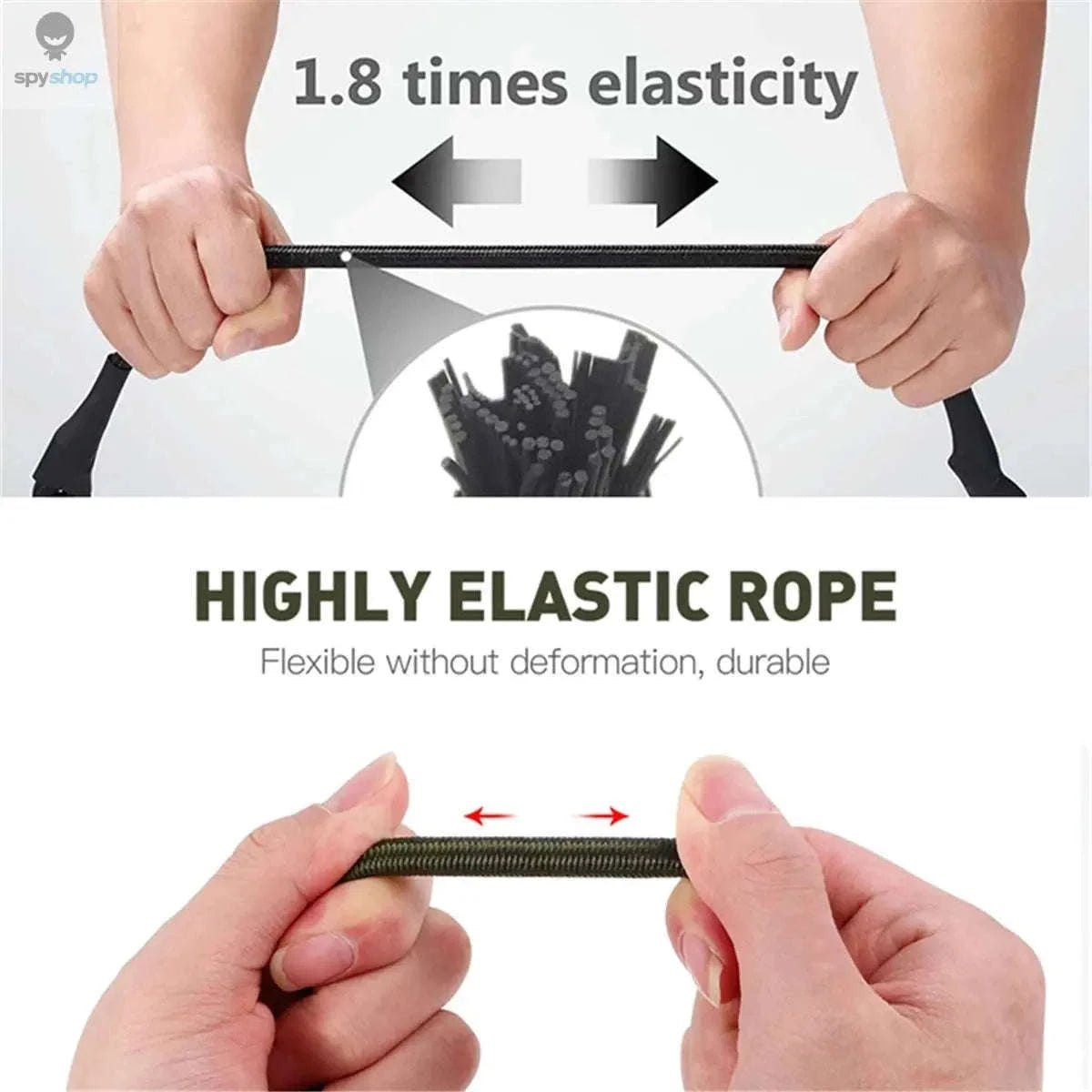 Heavy Duty Bungee Cord with Carabiner for Secure Gear-120cm
