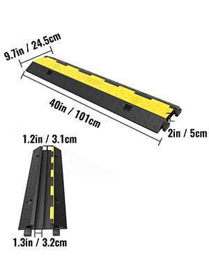 Heavy Duty Cable Protector Ramp 2 Channel 11000 lbs Driveway Cover-5PCS / spain