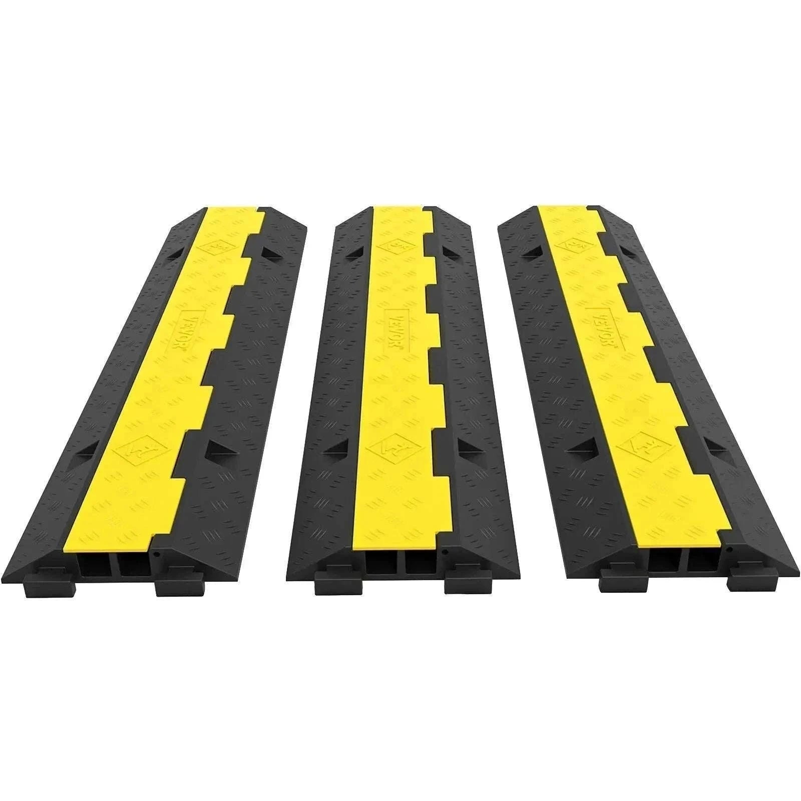 Heavy Duty Cable Protector Ramp 2 Channel 11000 lbs Driveway Cover-5PCS / spain