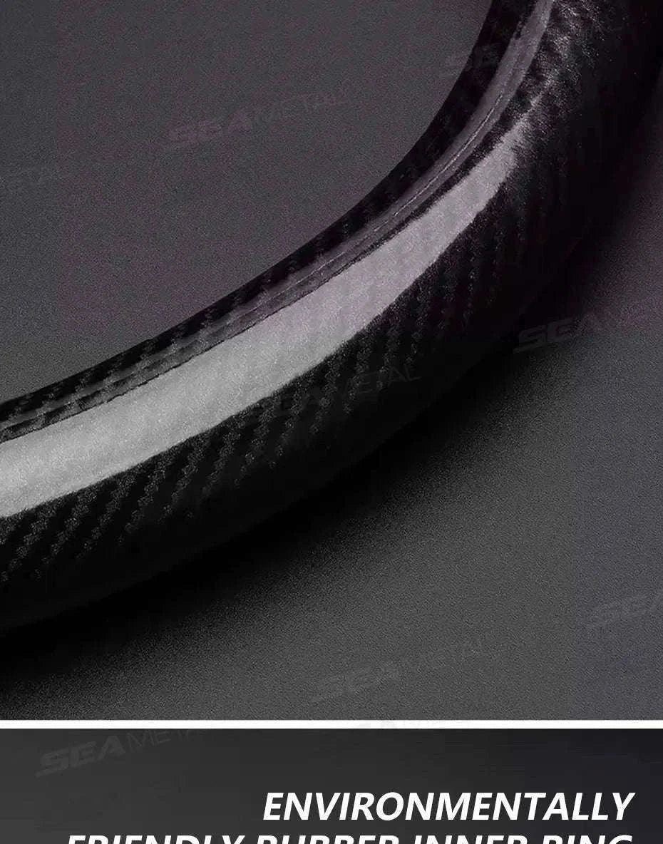 Heavy-Duty Car Steering Wheel Cover for 37-39cm Wheels-1pc