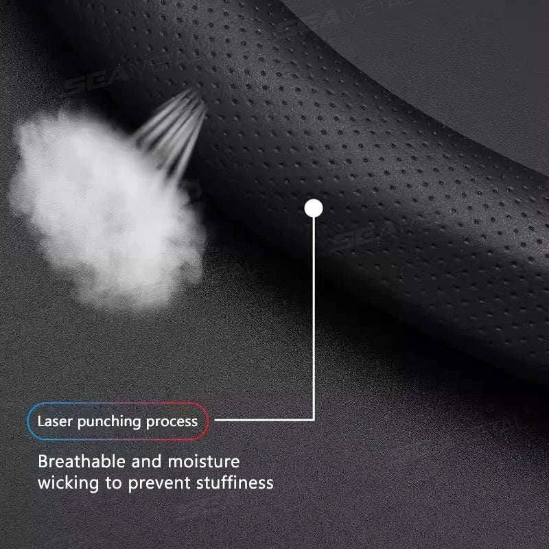 Heavy-Duty Car Steering Wheel Cover for 37-39cm Wheels-1pc