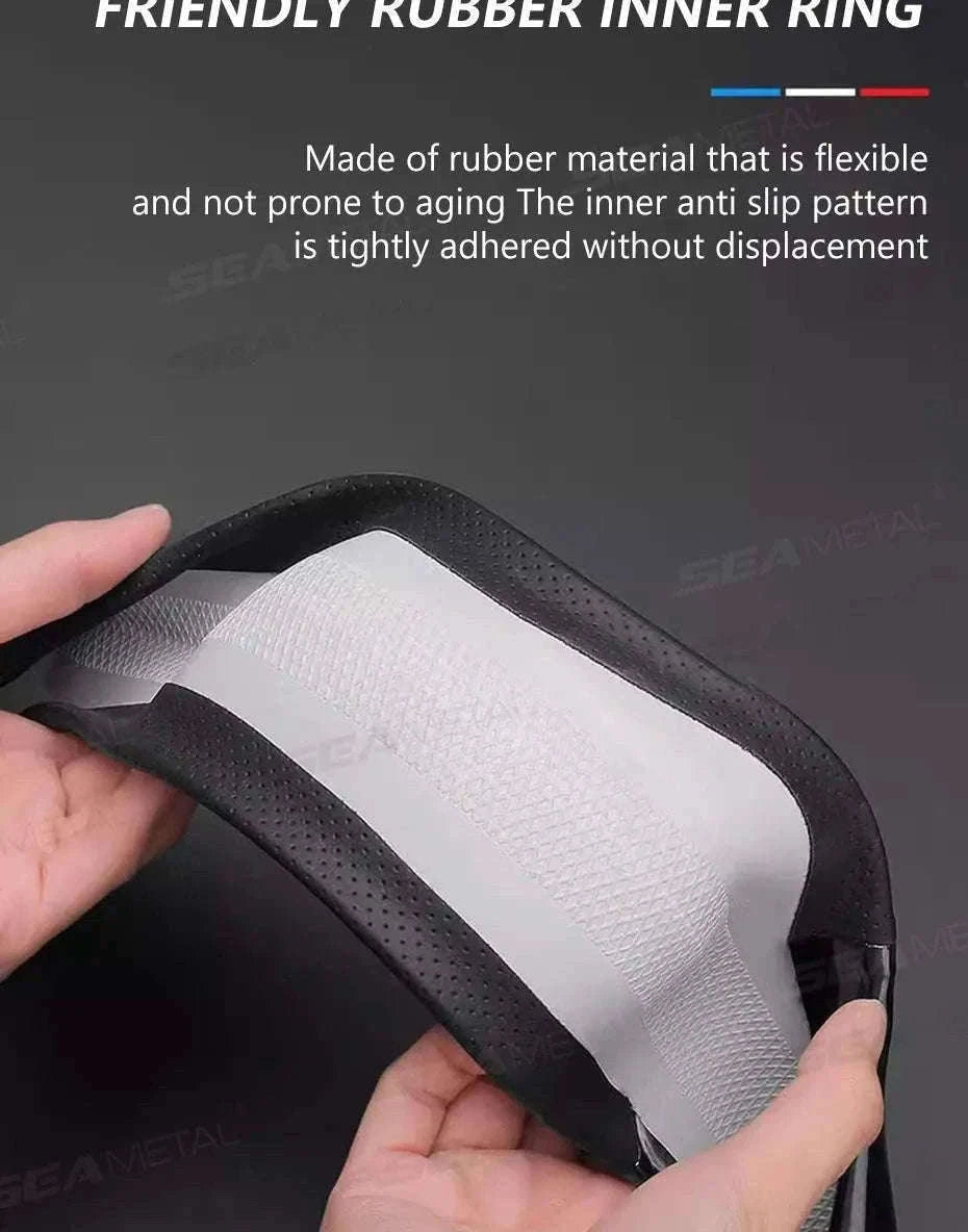 Heavy-Duty Car Steering Wheel Cover for 37-39cm Wheels-1pc