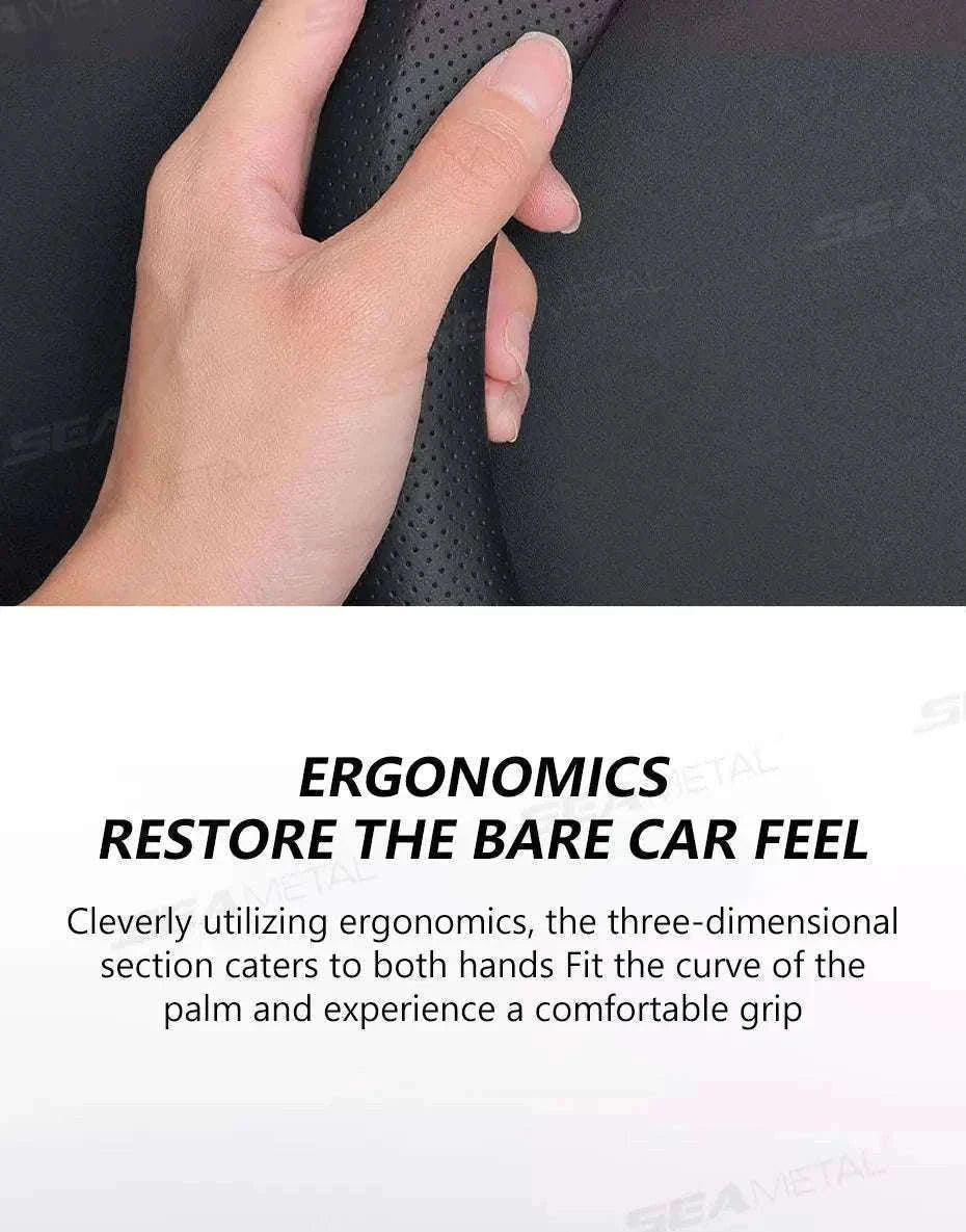 Heavy-Duty Car Steering Wheel Cover for 37-39cm Wheels-1pc