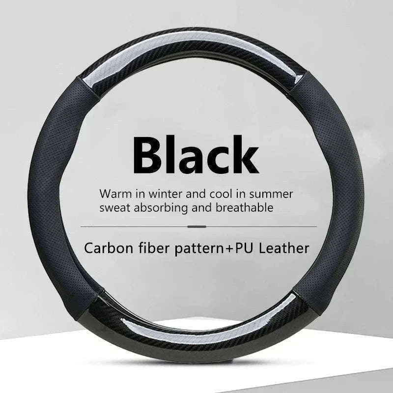 Heavy-Duty Car Steering Wheel Cover for 37-39cm Wheels-1pc