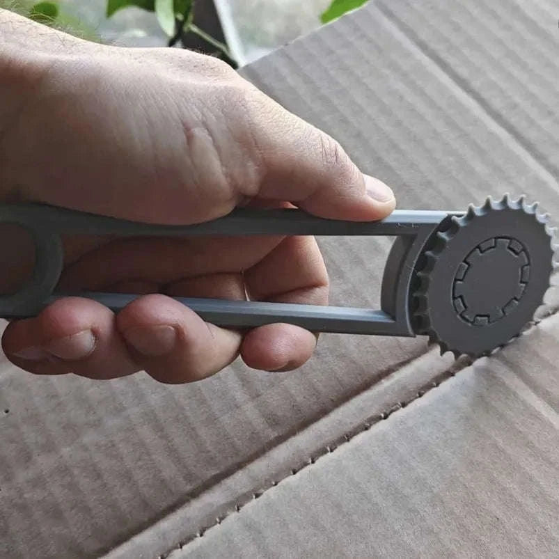 Heavy-Duty Cardboard Box Hole Punch Tool for DIY & Packaging-United States / PURPLE