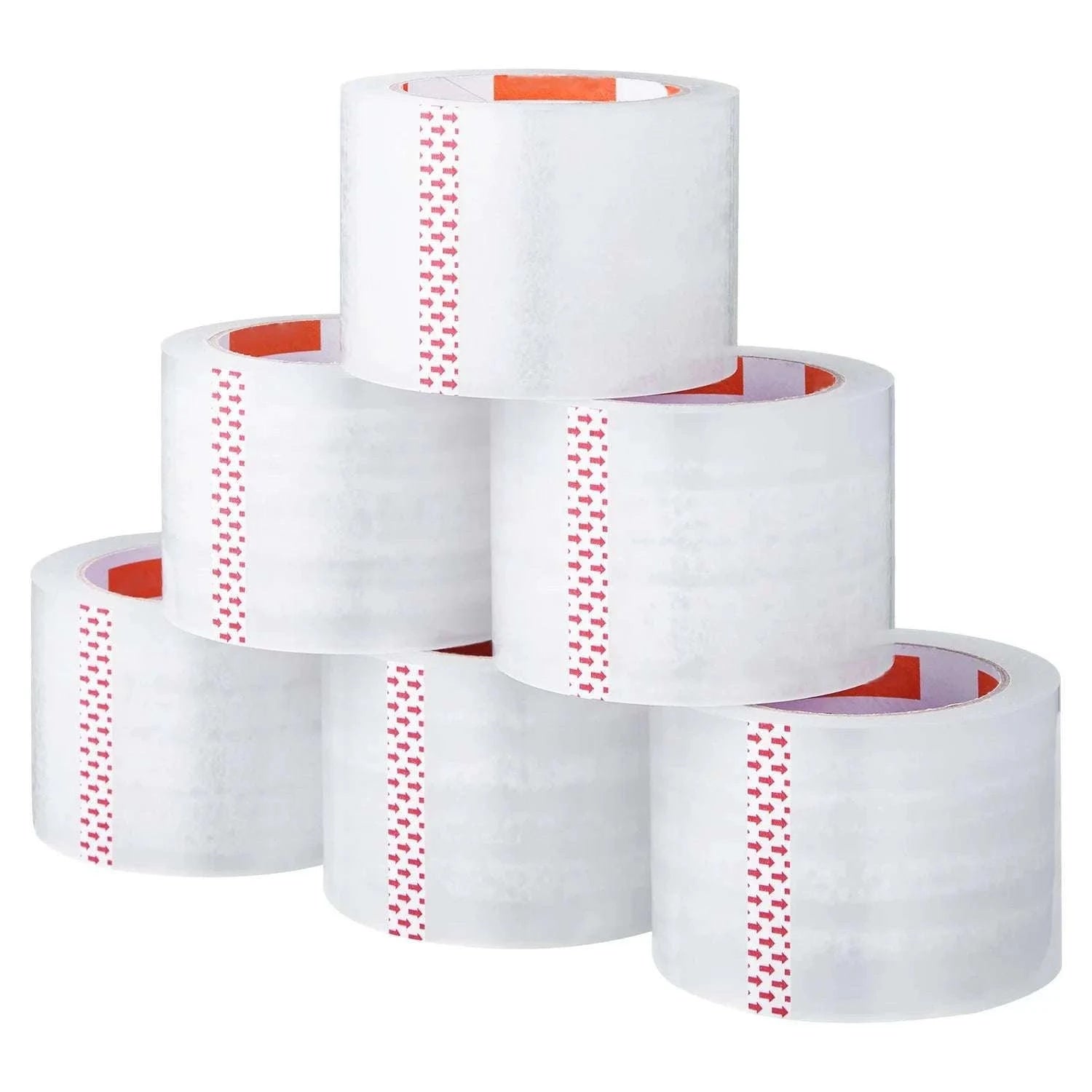 Heavy Duty Clear Packing Tape 6 or 24 Rolls 70m Strong Adhesive-6Rolls / france