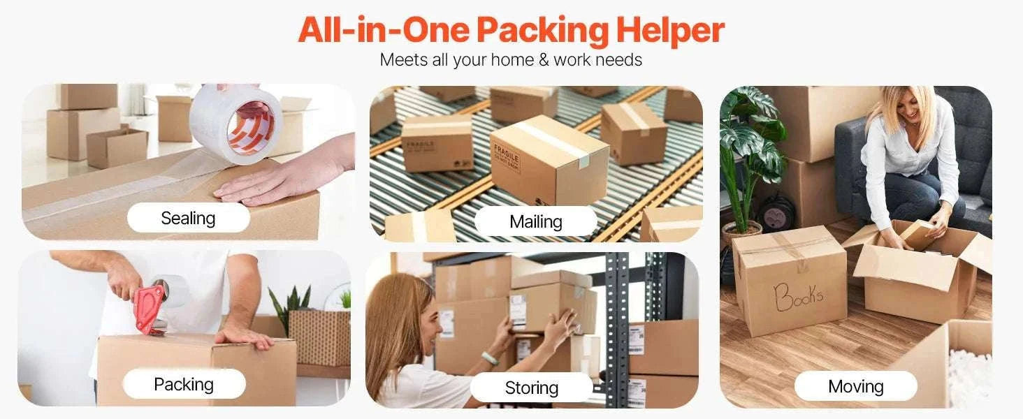 Heavy Duty Clear Packing Tape 6 or 24 Rolls 70m Strong Adhesive-6Rolls / france