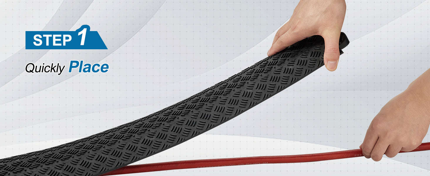 Heavy-Duty Drop-Over Cable Protector Ramp-Amount 2PC / Germany
