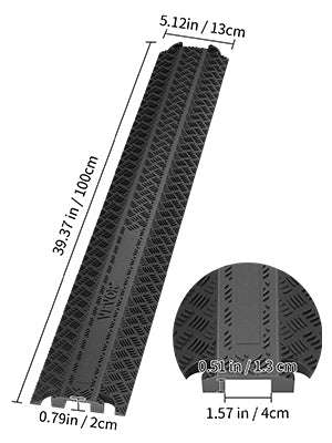 Heavy-Duty Drop-Over Cable Protector Ramp-Amount 2PC / Germany