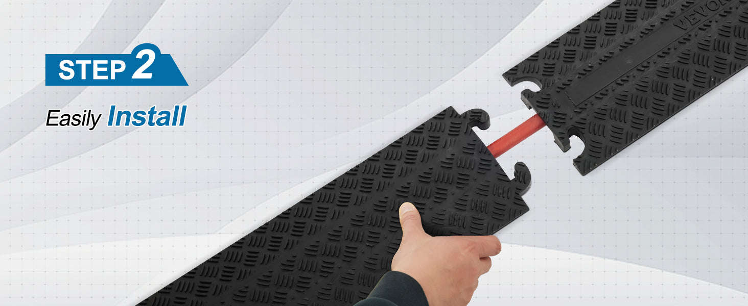 Heavy-Duty Drop-Over Cable Protector Ramp-Amount 2PC / Germany