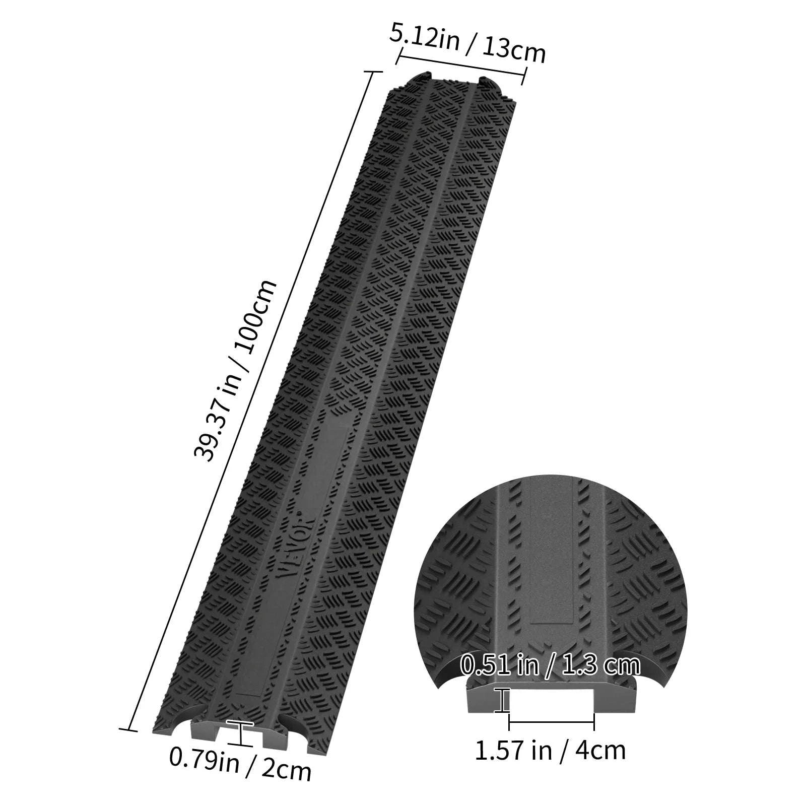 Heavy-Duty Drop-Over Cable Protector Ramp-Amount 2PC / Germany