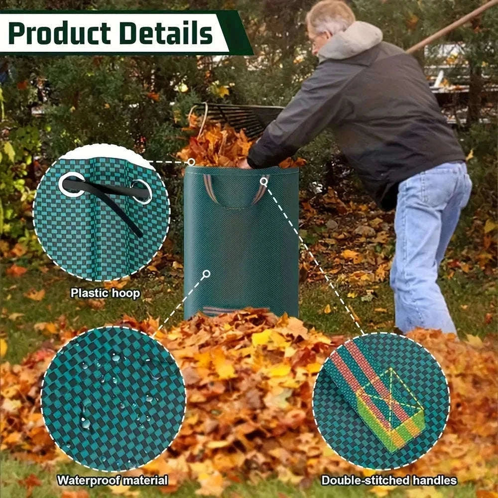 Heavy-Duty Garden Waste Bags for Leaves, Branches, and Debris-500L