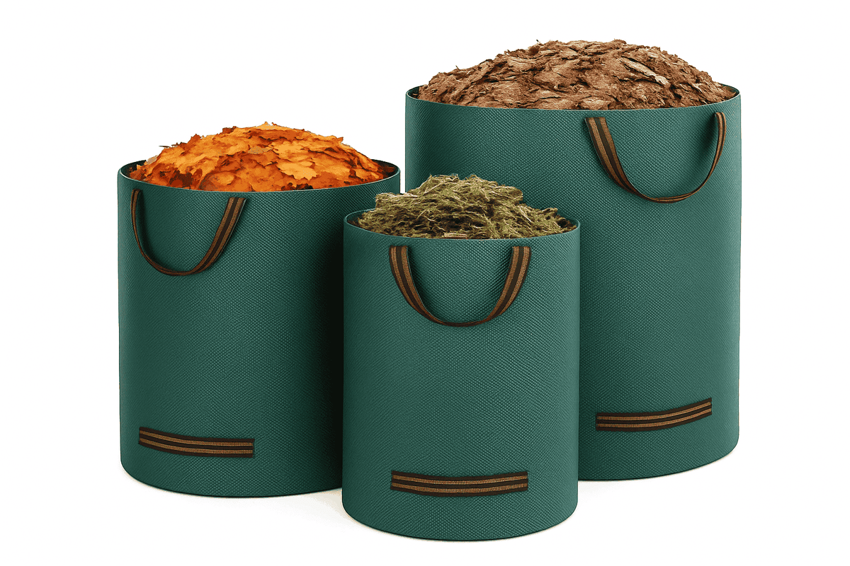 Heavy-Duty Garden Waste Bags for Leaves, Branches, and Debris-500L
