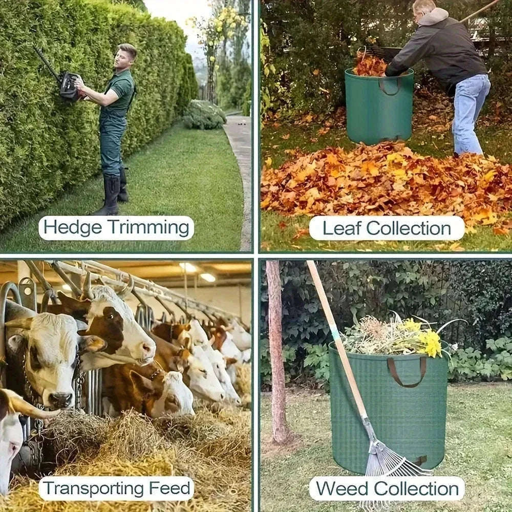 Heavy-Duty Garden Waste Bags for Leaves, Branches, and Debris-500L