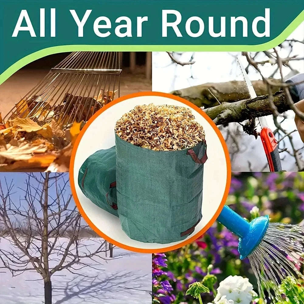 Heavy-Duty Garden Waste Bags for Leaves, Branches, and Debris-500L