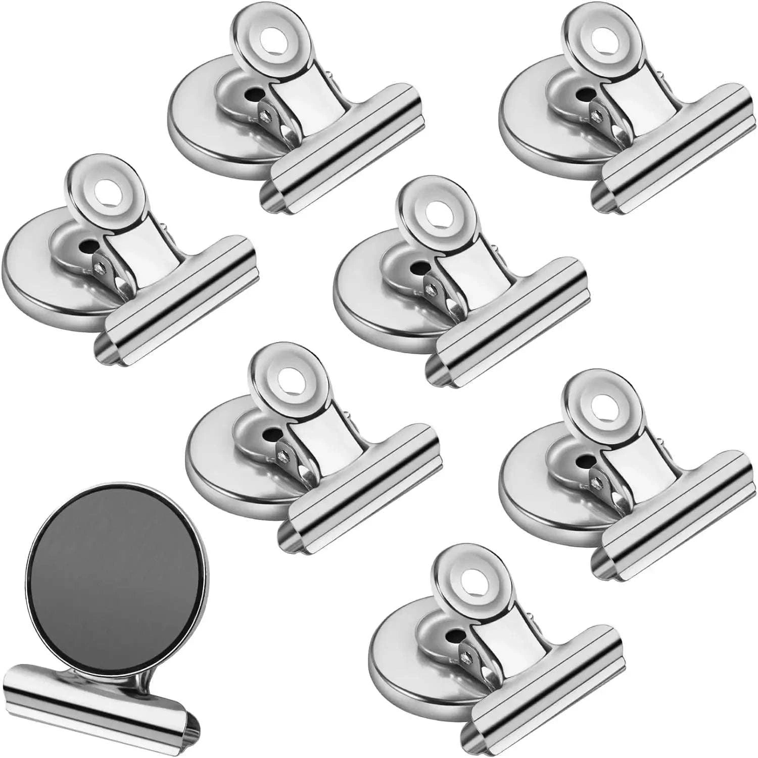 Heavy Duty Magnetic Bulldog Clips-10PCS-Sliver