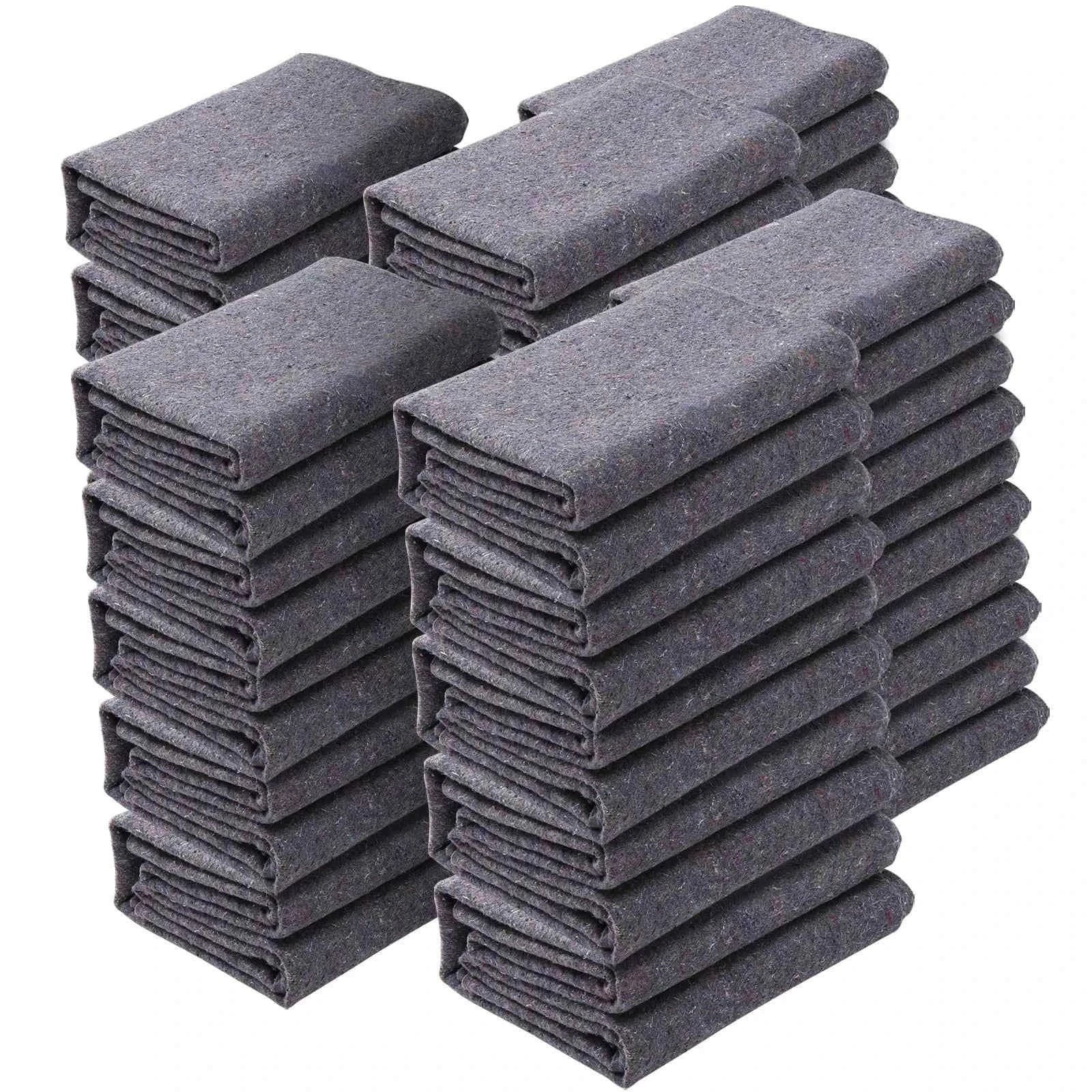 Heavy Duty Moving Blanket 12/24 Pack 72 x 54 in with Bundling Bands-24 pcs / Poland