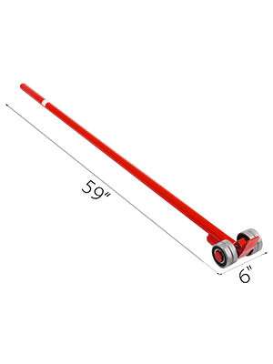 Heavy Duty Pry Lever Bar 6600 lbs Capacity with Wheels-3T 5ft / GERMANY