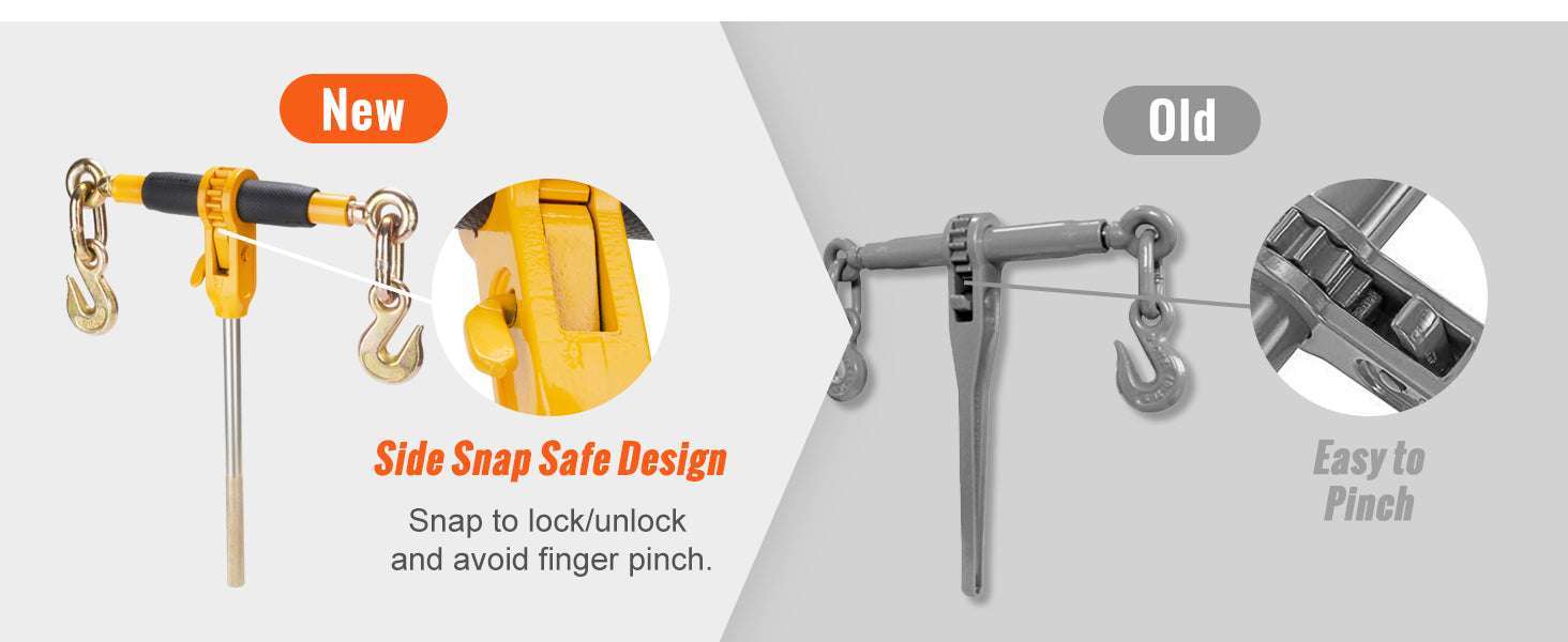 Heavy Duty Ratchet Chain Binder with Detachable Handle-12000lbs / United States
