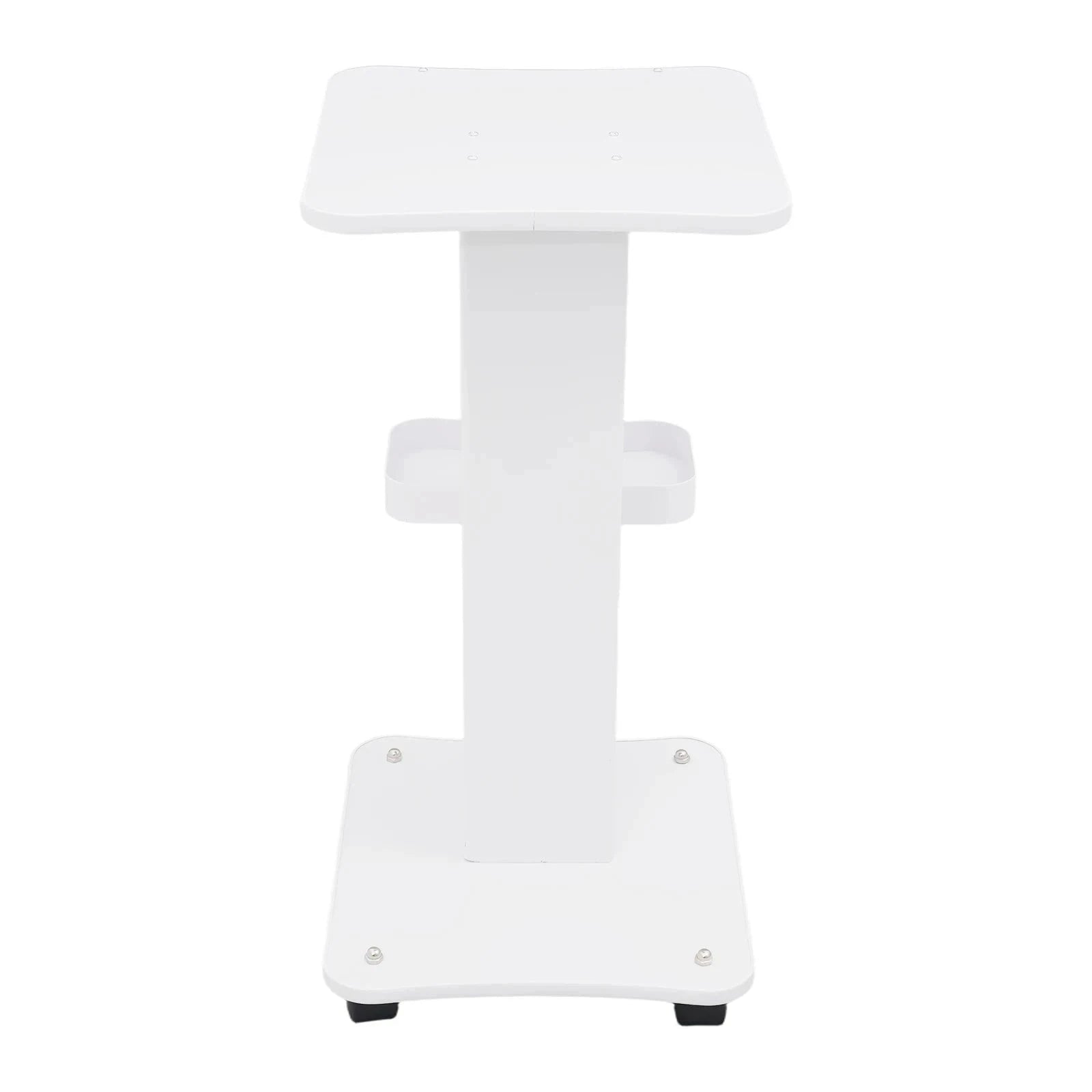 Heavy Duty Salon Trolley Cart with Silent Wheels & Storage Tray-White / United States