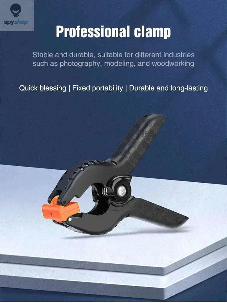 Heavy Duty Spring Clamps 6‑Piece 3‑Inch Set-Black