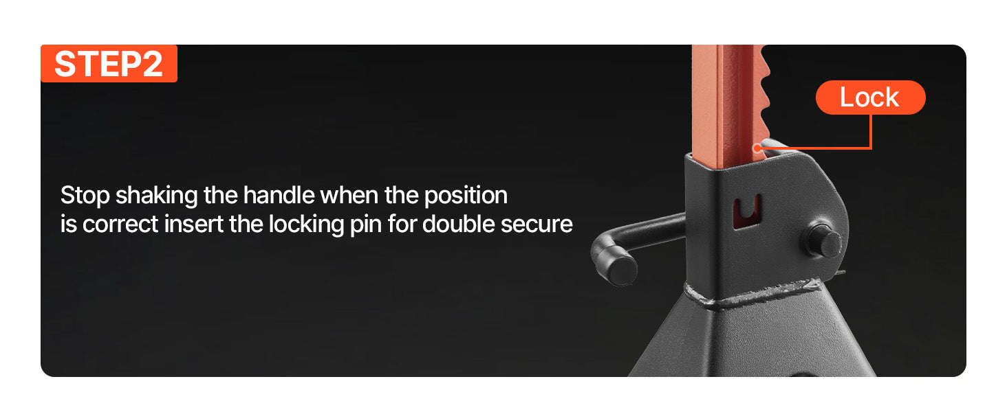 Heavy Duty Steel Jack Stands 3 Ton / 6 Ton with Locking-6 Ton / United States