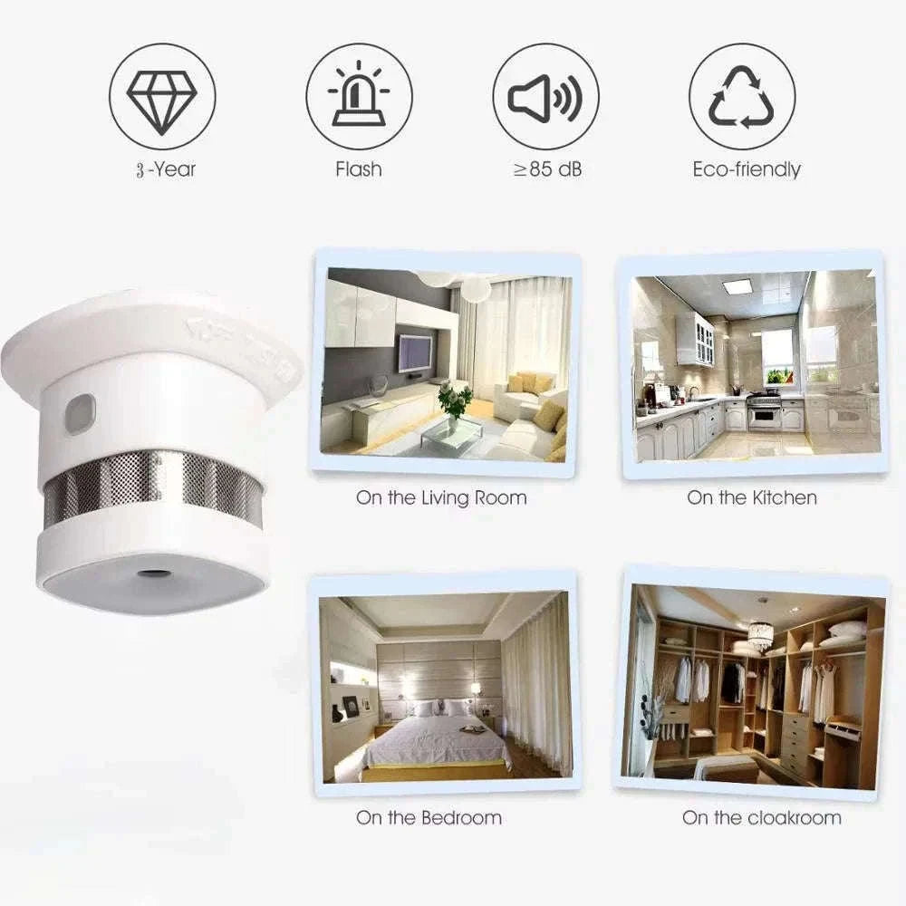 HEIMAN Zigbee Smoke Detector for Smart Home Protection-1pcs