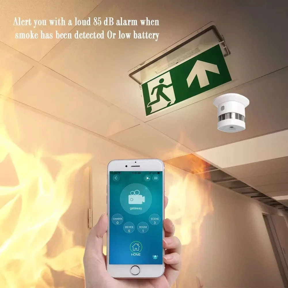 HEIMAN Zigbee Smoke Detector for Smart Home Safety-1pcs