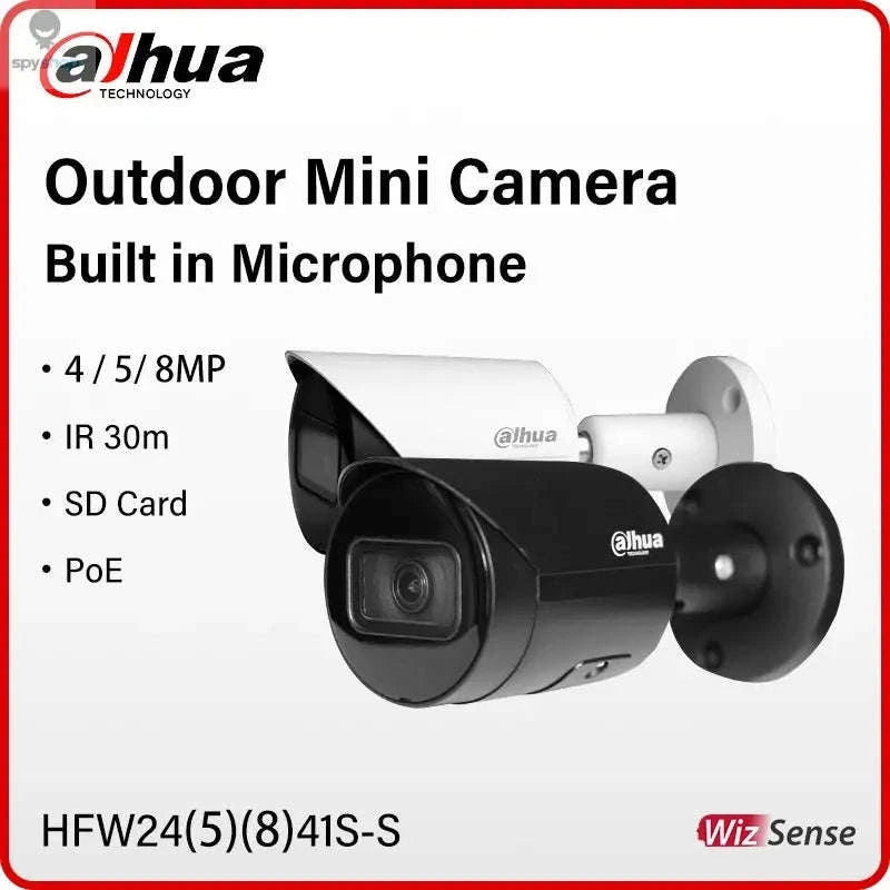 HFW2841S-S 8MP Bullet IP Camera – AI Detection, Night Vision, PoE-8MP Black / 3.6mm