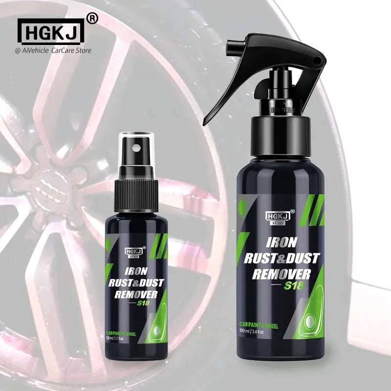 HGKJ Car Rust Dust Remover Spray for Wheels & Paint-50MLx4pcs