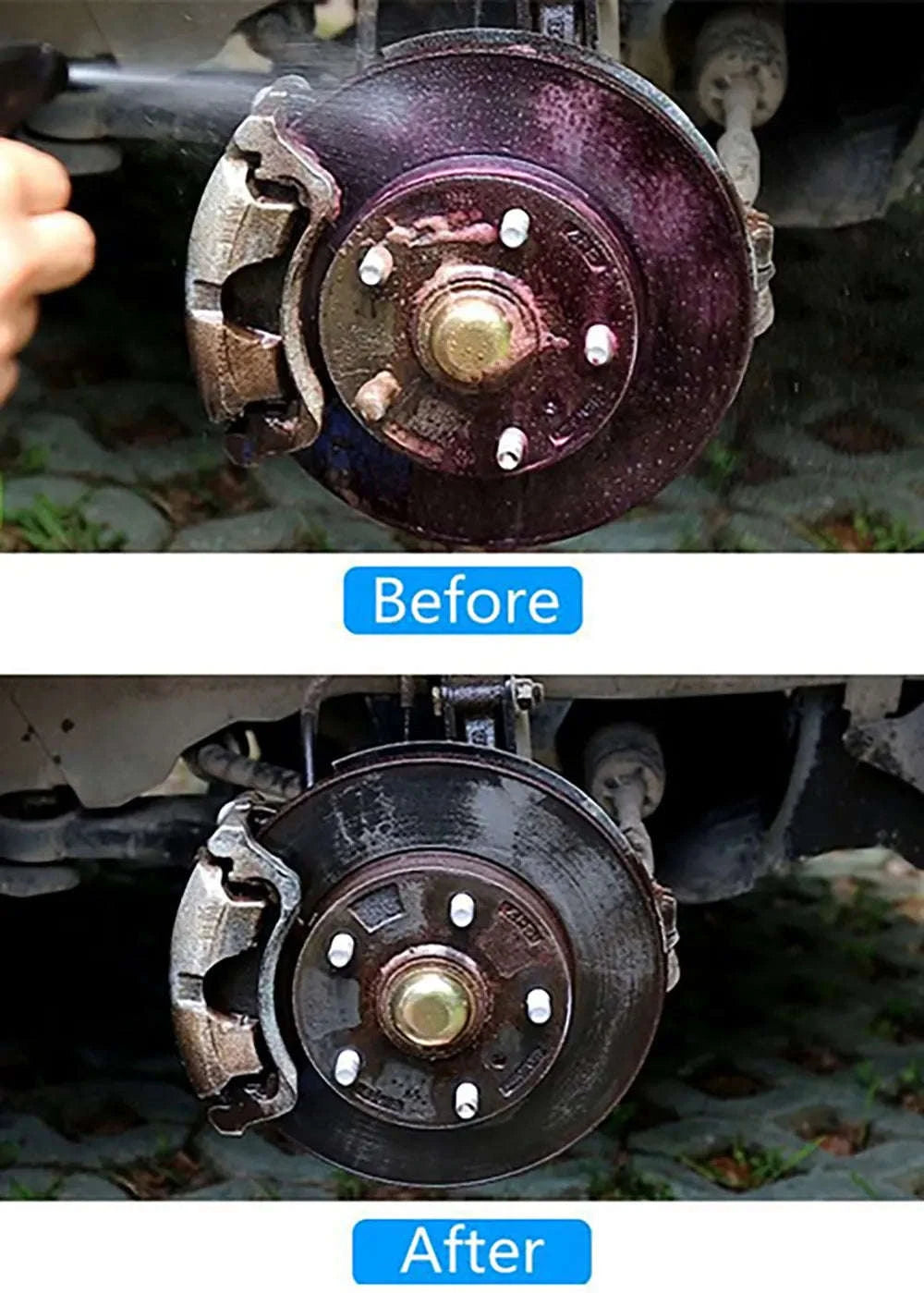 HGKJ Car Rust Dust Remover Spray for Wheels & Paint-50MLx4pcs