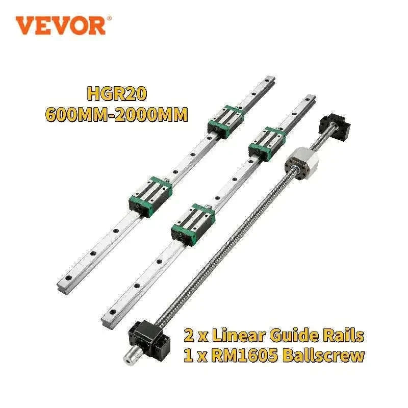 HGR20 Linear Guide Rail Kit with Ballscrew for CNC Machines-2PCS HGR20-700mm / spain