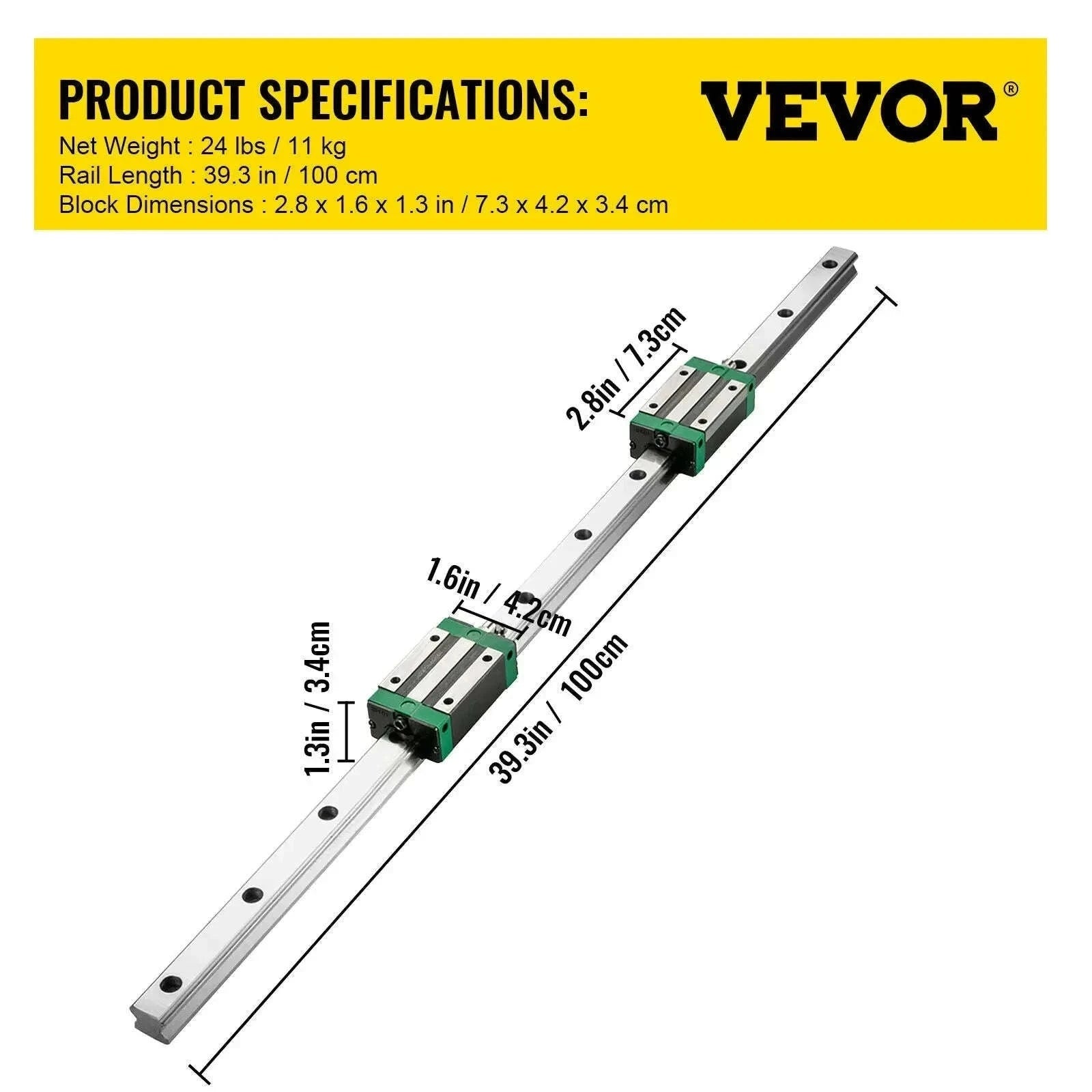 HGR20 Linear Guide Rail Kit with Ballscrew for CNC Machines-2PCS HGR20-700mm / spain