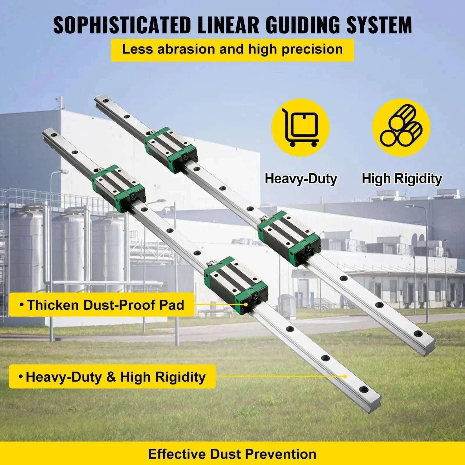 HGR20 Linear Guide Rail Kit with Ballscrew for CNC Machines-2PCS HGR20-700mm / spain