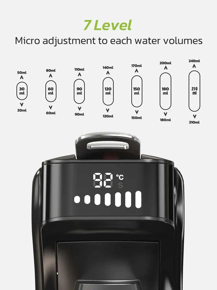 HiBREW 6‑in‑1 Capsule Coffee Machine for Hot & Cold Espresso-H1B M3A WH Tray / Saudi Arabia / UK