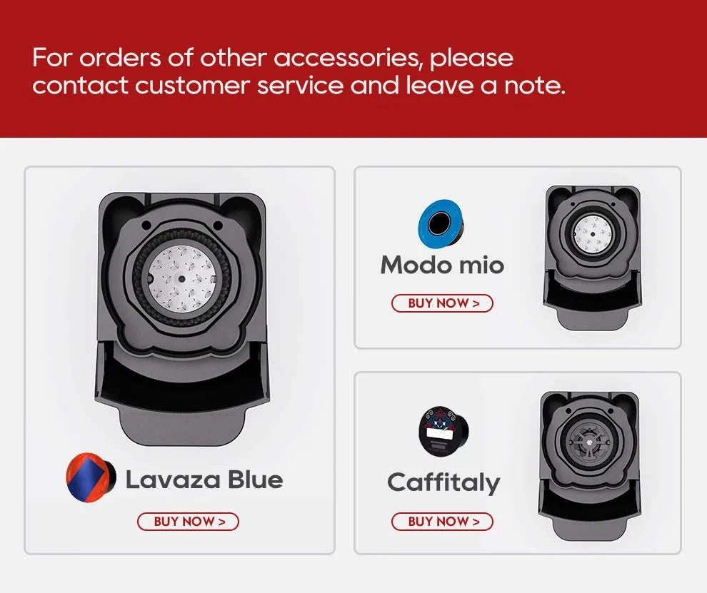 HiBREW 6‑in‑1 Capsule Coffee Machine for Hot & Cold Espresso-H1B M3A WH Tray / Saudi Arabia / UK
