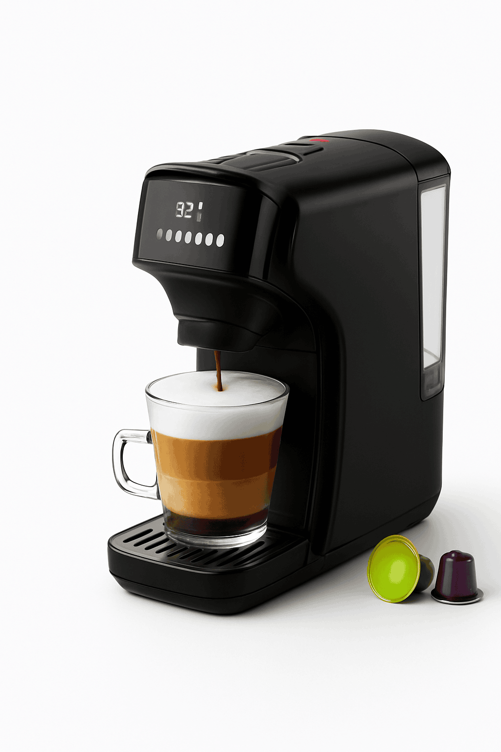 HiBREW 6-in-1 Capsule Coffee Machine for Hot & Cold Espresso-H1B M3A WH Tray / Saudi Arabia / UK