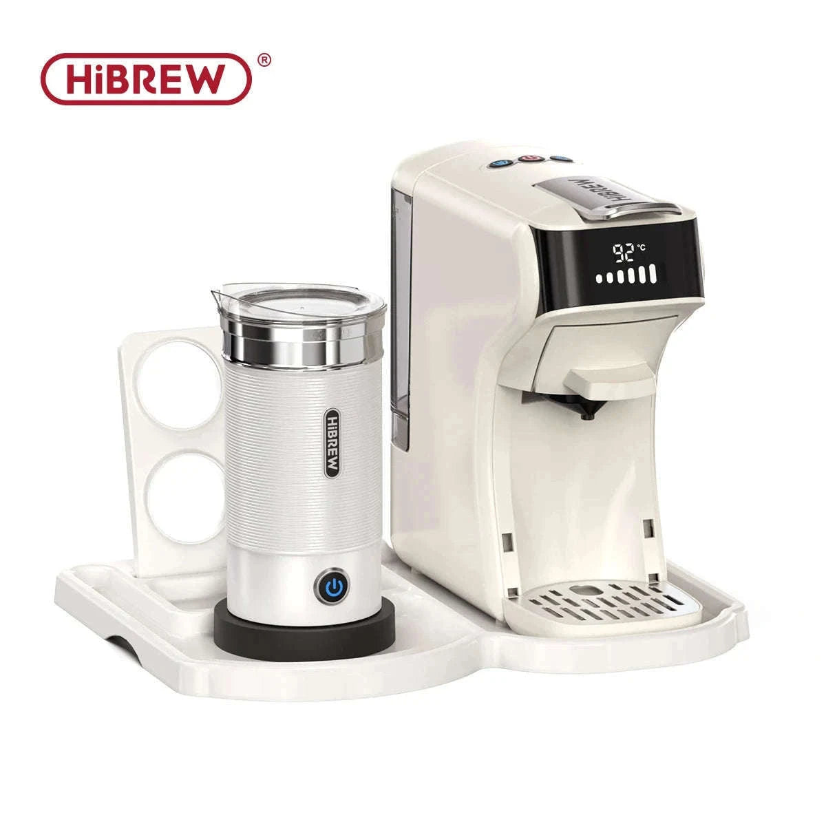 HiBREW 6-in-1 Capsule Coffee Machine for Hot & Cold Espresso-H1B M3A WH Tray / Saudi Arabia / UK
