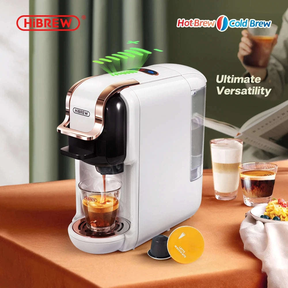 HiBREW Multiple Capsule Coffee Machine 5‑in‑1 Hot & Cold Brewing-H2B BK / spain / UK
