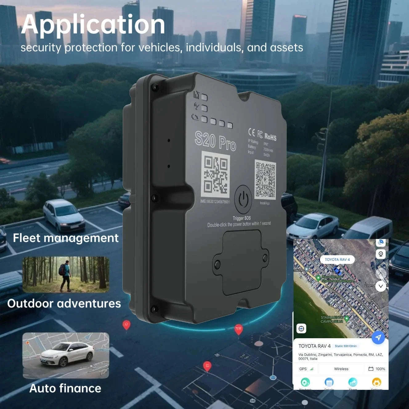 Hidden 4G GPS Tracker with Real-Time Tracking & Geo-Fencing Alerts-Australia