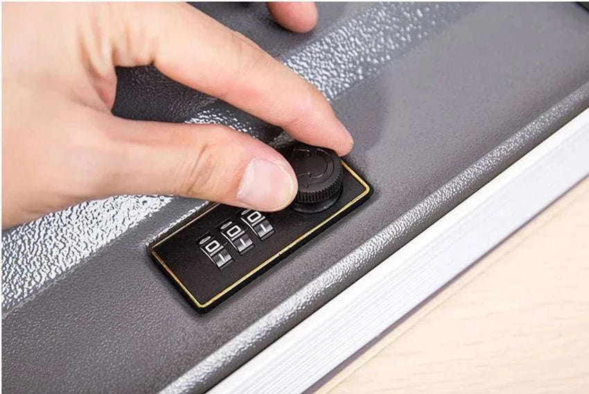 Hidden Book Safe Box with Lock for Cash, Keys & Valuables-Monroe-Password