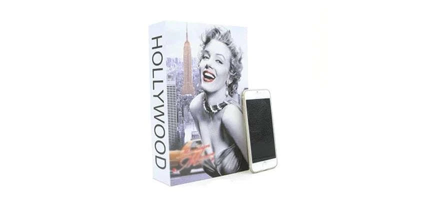 Hidden Book Safe Box with Lock for Cash, Keys & Valuables-Monroe-Password