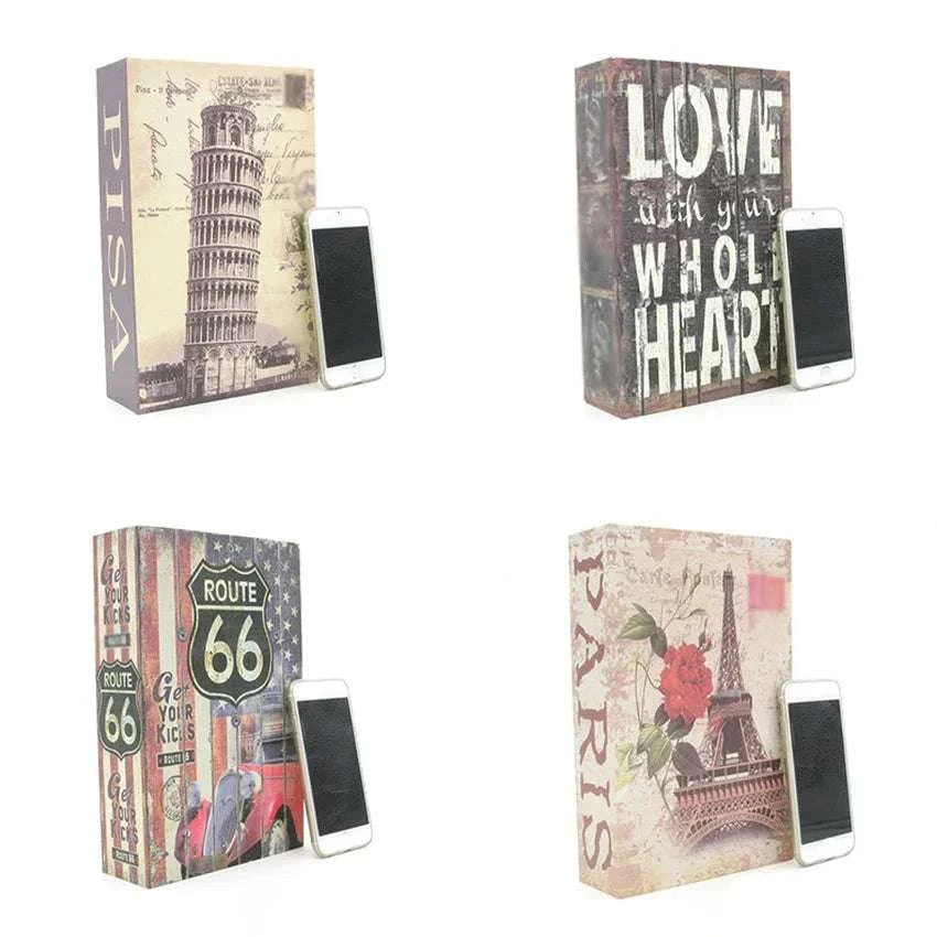Hidden Book Safe Box with Lock for Cash, Keys & Valuables-Monroe-Password